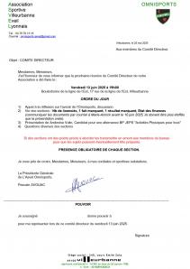 Convoc cd 13 juin 2025
